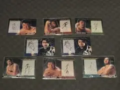 2000年新日本プロレストレーディングカード　パラレル　金箔サイン8枚セット