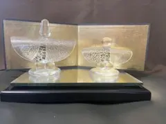雛人形 立ち雛 親王飾り 金箔ガラス ベネチアングラス作家 吉田秋雄 ガラス工芸