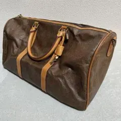 横幅48cm 大容量　ETRO エトロ　ボストンバッグ　ペイズリー　ブラウン　鍵