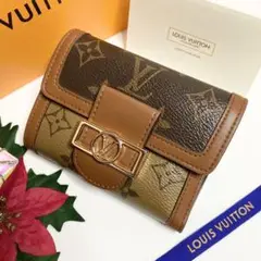 美品✨ルイヴィトン ドーフィーヌ コンパクト モノグラム 折り財布 M68725