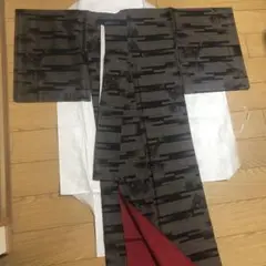 泥大島紬 九マルキ 袷 広衿 身丈171cm