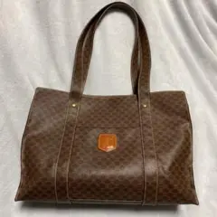 CELINE トートバッグ ヴィンテージ マカダム 総柄 トリオンフ