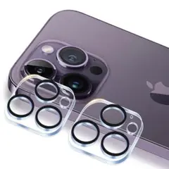 【2枚セット 】 iPhone 13 Pro カメラフィルム 黒縁取り