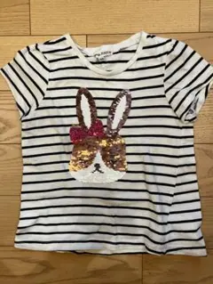 【any FAM】ウサギスパンコール Tシャツ/120