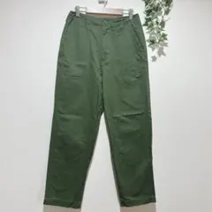 【アルマデザイン】レディース　カーゴパンツ Mサイズ カーキ　綿　ゆったり