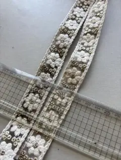 インド刺繍リボン2本セット