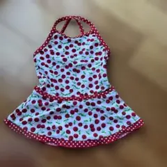 チェリー柄スカート付き水着 80cm