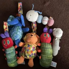はらぺこあおむしなどぬいぐるみおもちゃセット 6つ