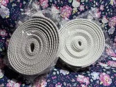 アクリルテープ 2.5㎝幅 厚さ約2㎜ ホワイトとナチュラルカラー2本まとめ売り