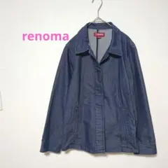 renoma✬ライトデニムジャケット インディゴブルー　レノマ上着 羽織り