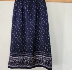 【値下げ】花柄　ロングスカート