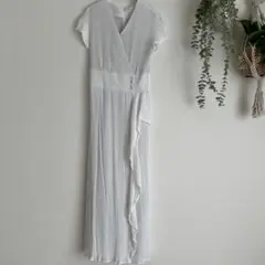 LAGUNAMOON ホワイトグレー　ワンピース