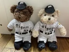阪神タイガース　クマのぬいぐるみ2体　53赤星