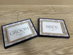 GROOM & BRIDE フォトプロップス