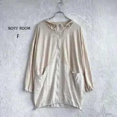 BOYS' ROOM|ナイロンジャケット マウンテンパーカー【F】絞り ベージュ