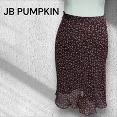 JB PUMPKIN 花柄タイトスカート ブラウン 春夏