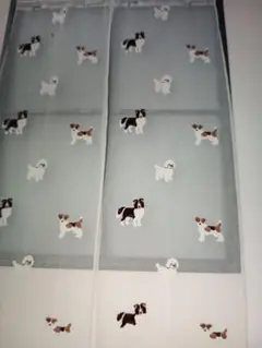 スリコ　セパレートカーテン 犬柄