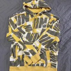 NIKE フード付きパーカー イエロー/グレー