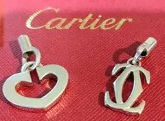 Cartier カルティエ ①ハート型 スペイン製②ロゴ型 スイス製 チャーム