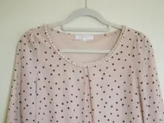 パール ドット ピンク ワンピース