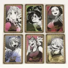 僕のヒーローアカデミア 原画展 箔押しクリアカード 6枚セット