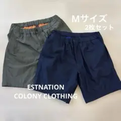 ネイビー・カーキ　ショートパンツ 2枚セット　水陸両用