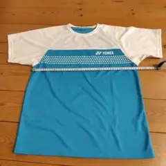 YONEX ラグランスリーブシャツ Sサイズ 青/白