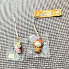 【レア‼️】ハローキティ　ご当地　ストラップ　青森　奈良　根付　和　日本