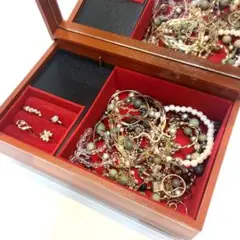 遺品整理 ジュエリーボックス アクセサリー まとめ売り 漆器 回収品