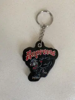 Supreme シュプリーム パンサー キーチェーン レザー ブラック