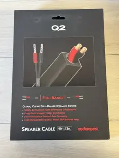 AudioQuest Q2 3m銀メッキバナナプラグ ペア スピーカーケーブル AudioQuest Q2 3m銀メッキバナナプラグ ペア スピーカーケーブル