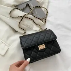 最終値下げ⭐︎ミニショルダーバッグ キルティング チェーンミニバッグ ブラック黒