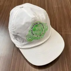 90sビンテージ白ベースボールキャップ古着メンズレディースok帽子ハット1995