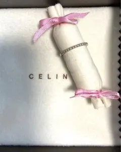 Celine ゴールド リング ハーフエタニティ 9号
