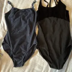 バレエ用レオタード 黒と紺　サンシャ