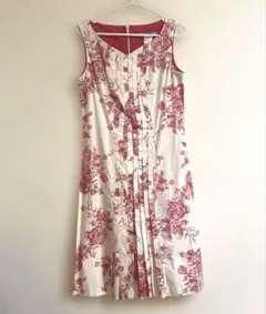 TSUNODA PARIS 花柄コットンワンピース