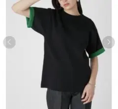 ミラオーウェン　ダブルフェイス配色ニットプルオーバー　size 1