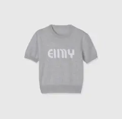 eimy istoire EIMYロゴハーフスリーブニット