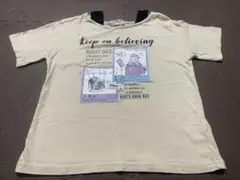 イラスト入りクリーム色Tシャツ 150