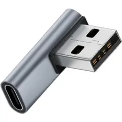 USB 変換アダプタL字型 Type Cメスto USB A 3.1オス