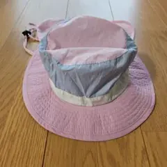 ピンクと水色の子供用ハット 5-6歳