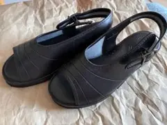 ブラックナースサンダル オープントゥ