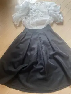 ✨美品✨たっぷりフレア華やかスカート✨