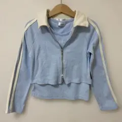 jennilove ライトブルー ジャケットとタンクトップ セット
