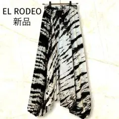 【新品未使用】 エルロデオ　サルエルパンツ　ウエストゴム　ポケット　ブランドロゴ