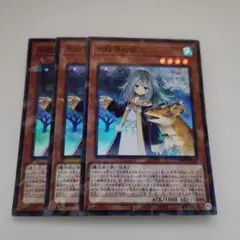 遊戯王 氷結界の依巫 スーパーレア 3枚セット
