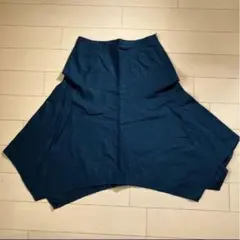 tassetasse スカート　変形フレア　イレギュラーヘム　L ブルー