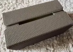ティッシュボックス リバーシブルボックスティッシュケース グレー×ホワイト