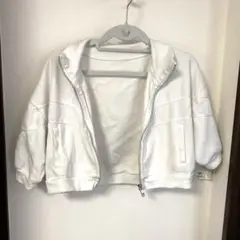 Heather ホワイト クロップドジャケット F