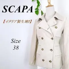 SCAPA ダブル ジャケット コーデュロイ スキャパ イタリア製生地 38